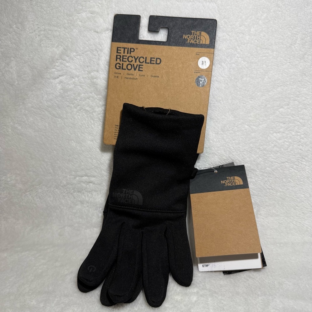 The North Face Etip Recycled Black Gloves